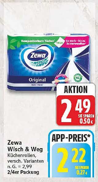 Zewa Wisch & Weg Küchenrollen, versch. Varianten