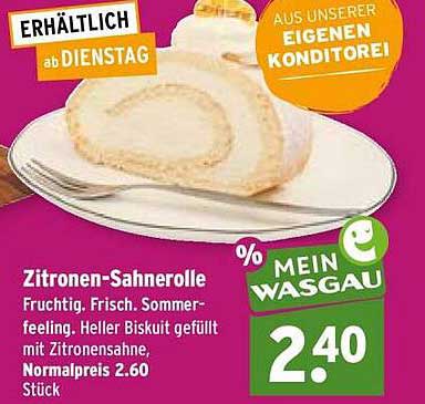 Zitronen-Sahnerolle
