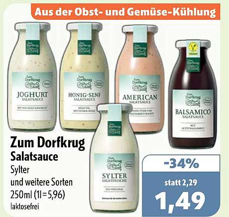 Zum Dorfkrug Salatsauce