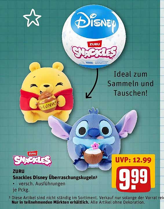 ZURU Snackles Disney Überraschungskugeln³