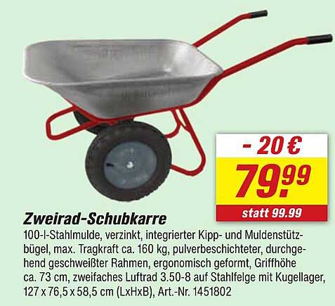 Zweirad-Schubkarre