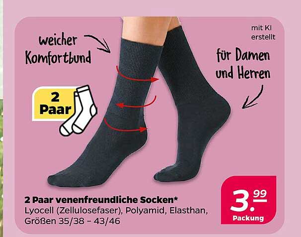 2 Paar venenfreundliche Socken*