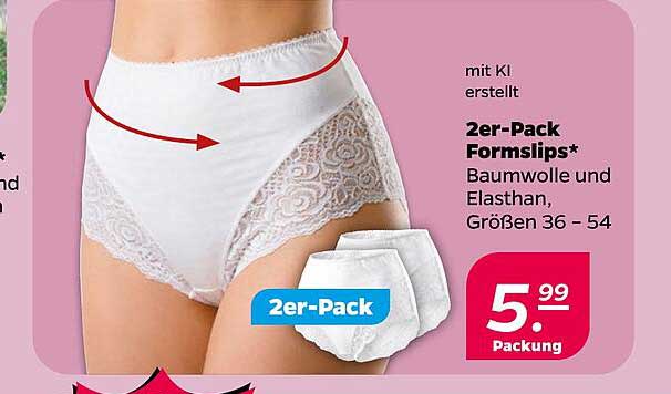 2er-Pack Formslips* Baumwolle und Elasthan, Größen 36 – 54