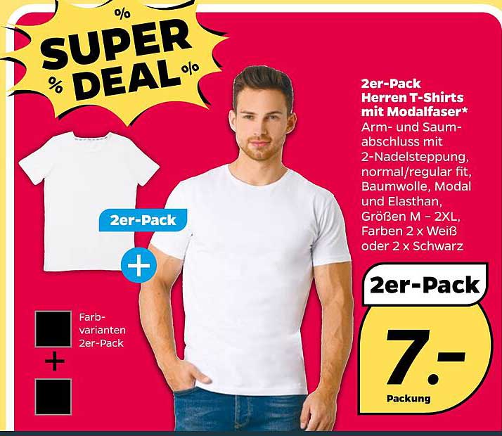 2er-Pack Herren T-Shirts mit Modalfaser*