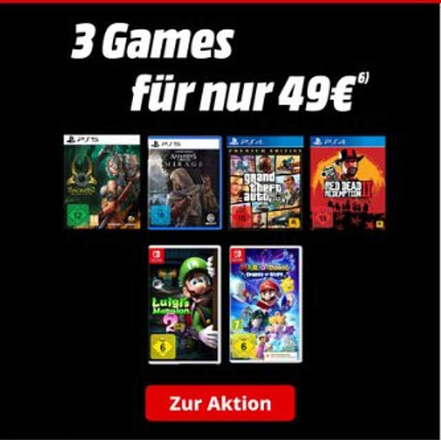 3 Games für nur 49€