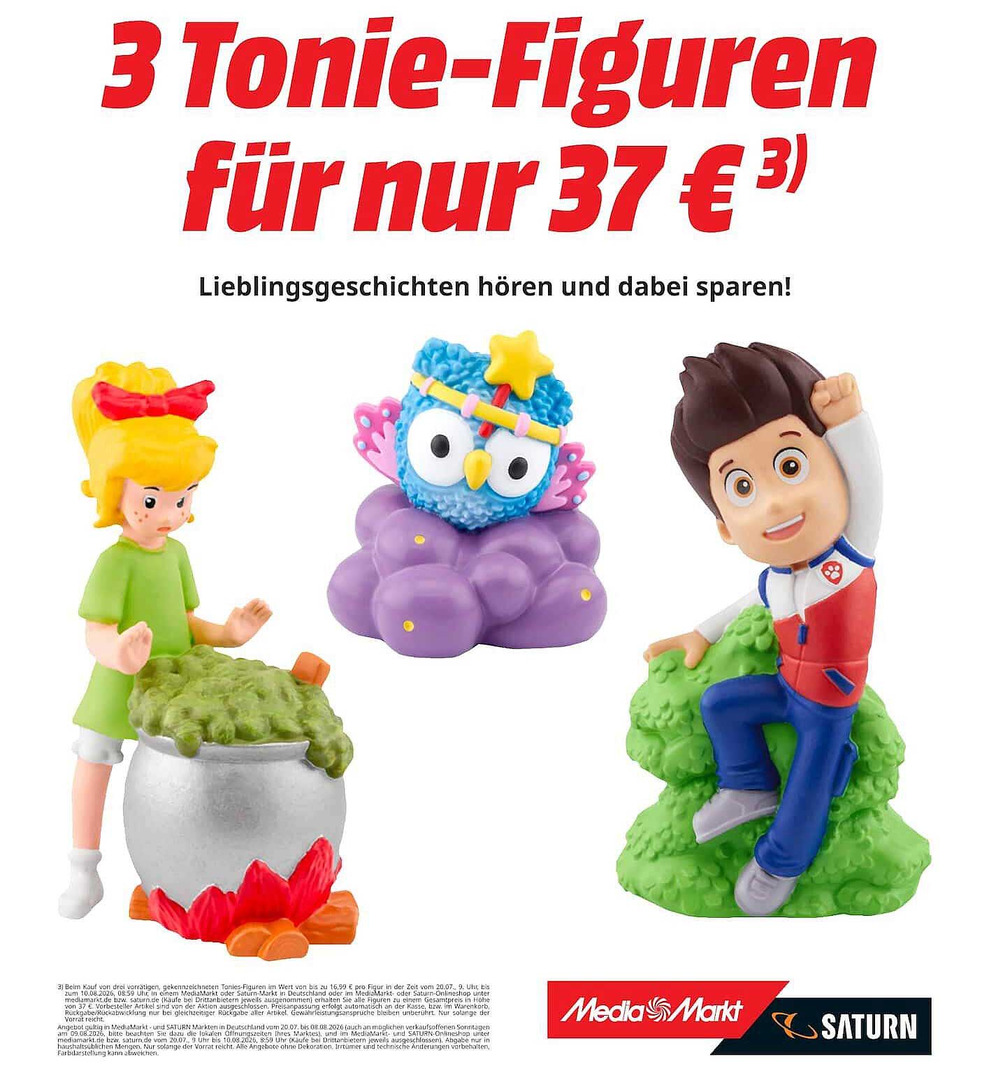 3 Tonie-Figuren für nur 37 €