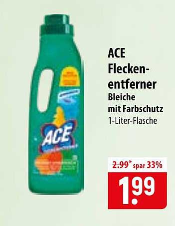 ACE Flecken-entferner Bleiche mit Farbschutz 1-Liter-Flasche