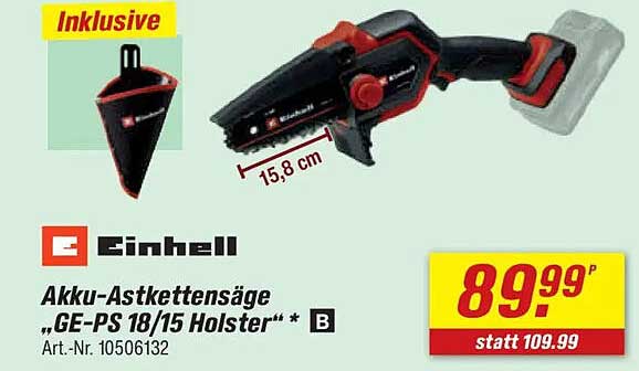 Akku-Astkettensäge „GE-PS 18/15 Holster“