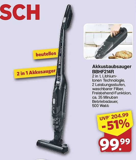 Akkustaubsauger BBHF214R