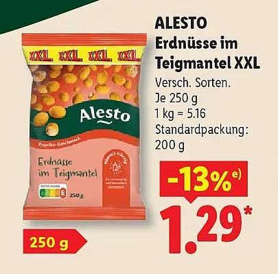 ALESTO Erdnüsse im Teigmantel XXL