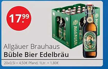 Allgäuer Brauhaus Büble Bier Edelbräu