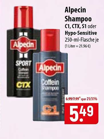 Alpecin Shampoo C1, CTX, S1 oder Hypo-Sensitive
