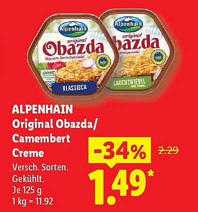 ALPENHAIN Original Obazda/Camembert Creme