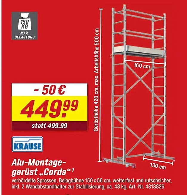 Alu-Montagegerüst „Corda“