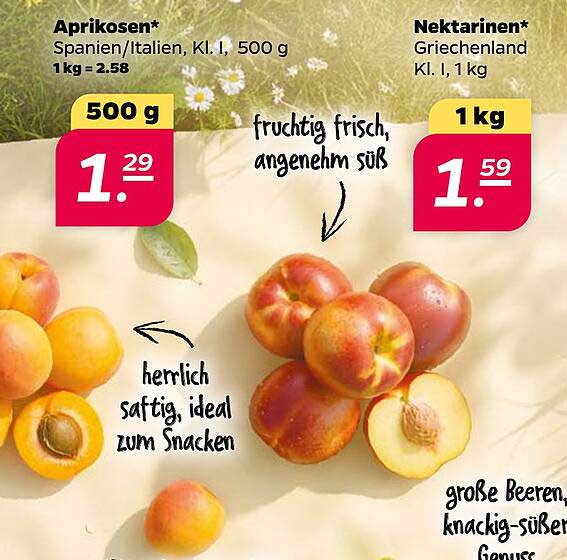 Aprikosen* Spanien/Italien, Kl. I, 500 g