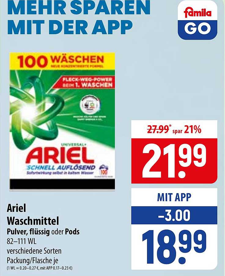 Ariel Waschmittel