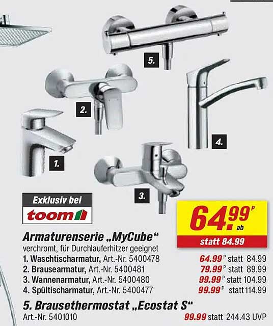 Armaturenserie „MyCube“