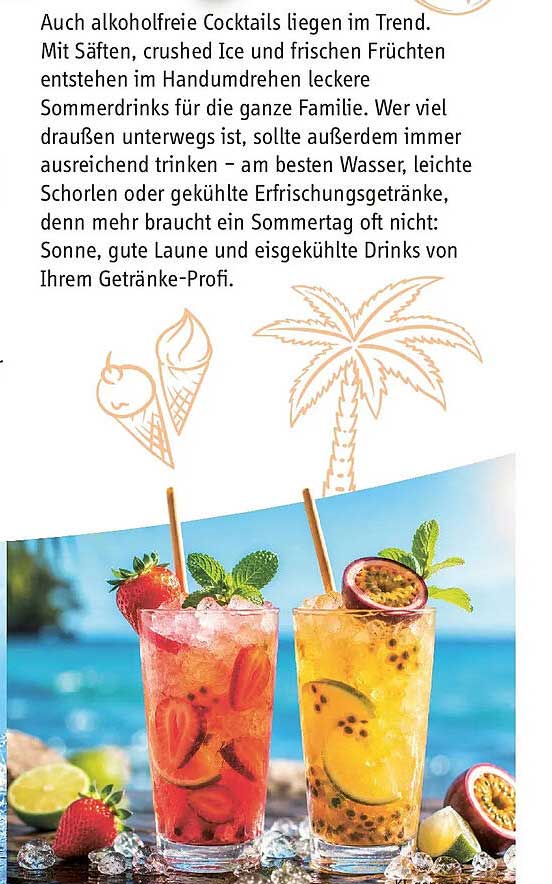 Auch alkoholfreie Cocktails liegen im Trend.