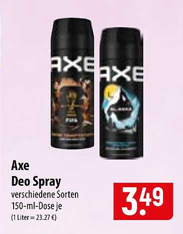 Axe Deo Spray verschiedene Sorten 150-ml-Dose je