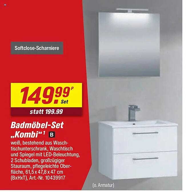 Badmöbel-Set „Kombi“¹ B