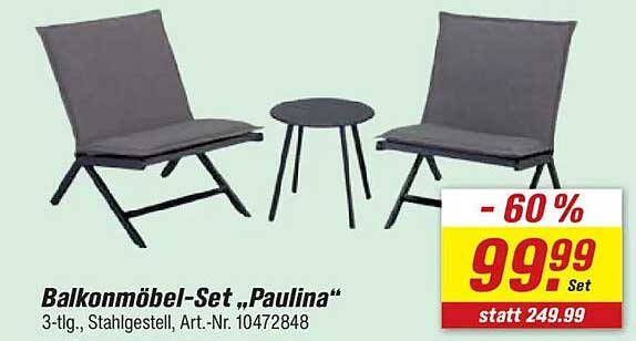Balkonmöbel-Set „Paulina“