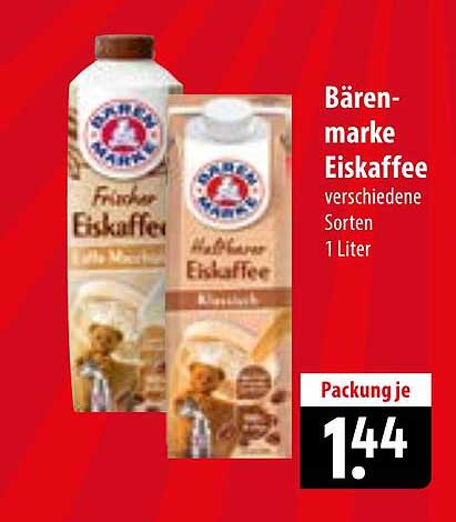Bärenmarke Eiskaffee verschiedene Sorten 1 Liter