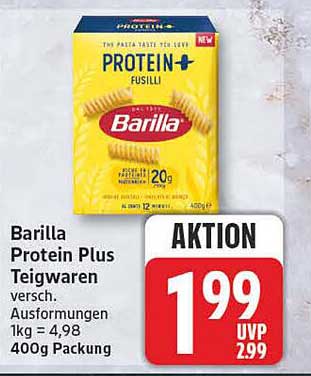 Barilla Protein Plus Teigwaren versch. Ausformungen 400g Packung