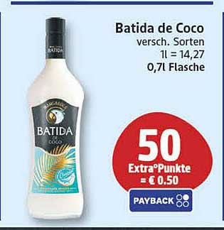 Batida de Coco versch. Sorten 1 l = 14,27 0,7 l Flasche