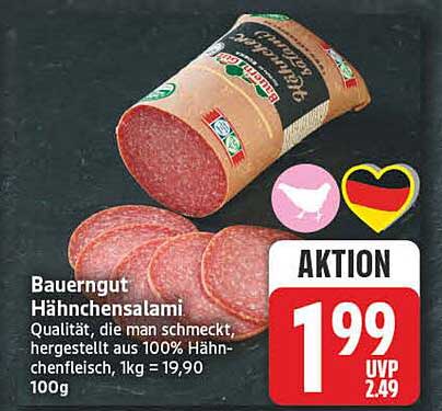 Bauergut Hähnchensalami