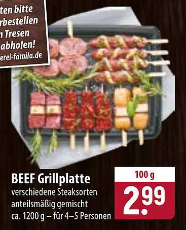 BEEF Grillplatte