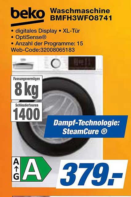 beko Waschmaschine BMFH3WFO8741