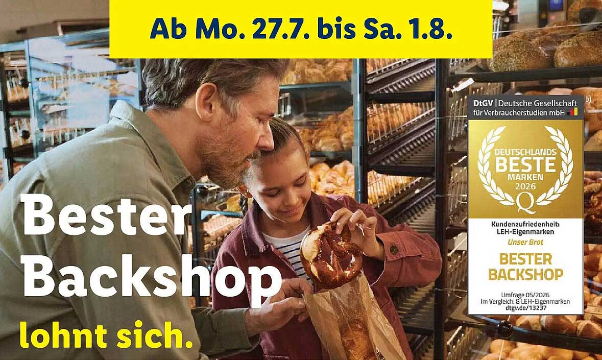 Bester Backshop lohnt sich.