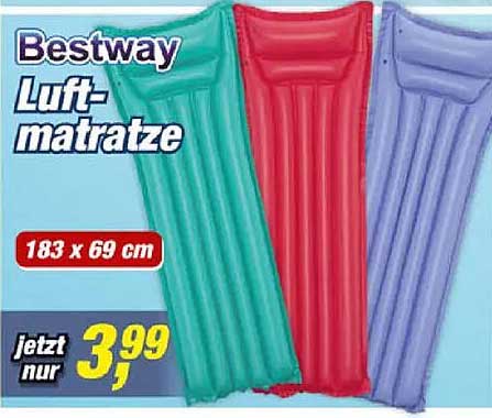 Bestway Luftmatratze 183 x 69 cm