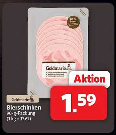 Bierschinken 90-g-Packung (1 kg = 17.67)
