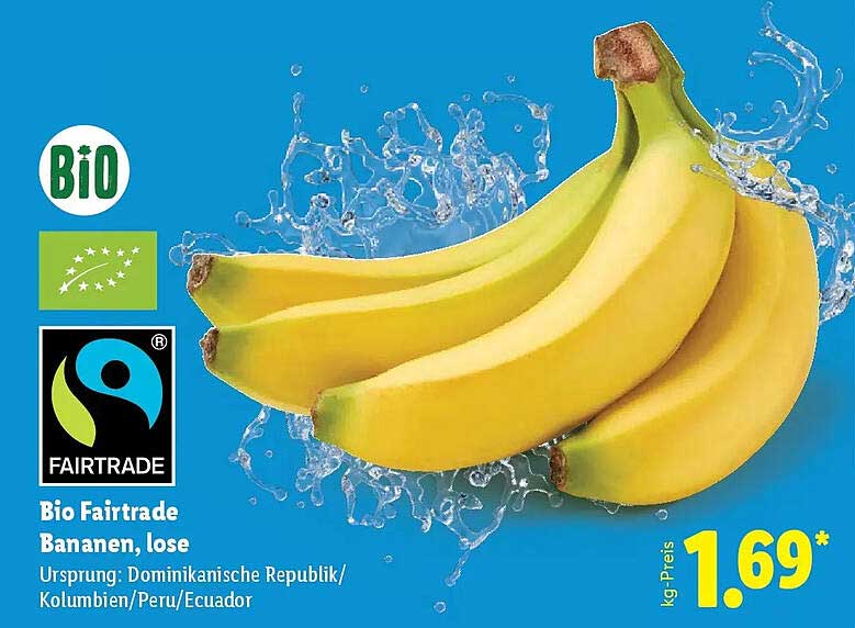 Bio Fairtrade Bananen, lose