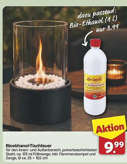 Bioethanol-Tischfeuer