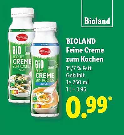 BIOLAND Feine Creme zum Kochen