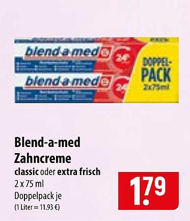 Blend-a-med Zahncreme classic oder extra frisch