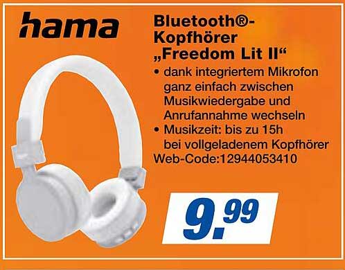 Bluetooth-Kopfhörer „Freedom Lit II“