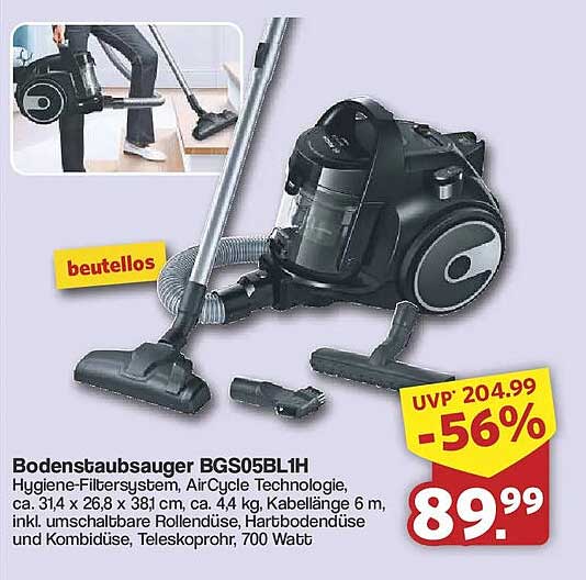 Bodenstaubsauger BGS05BL1H