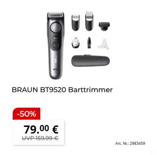 BRAUN BT9520 Barttrimmer