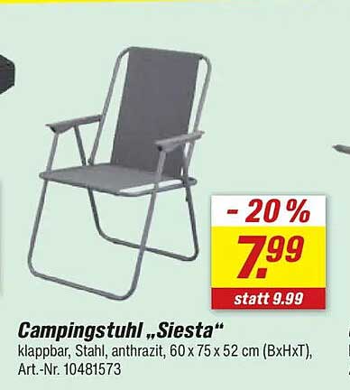 Campingstuhl „Siesta“