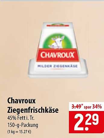 Chavroux Ziegenfrischkäse