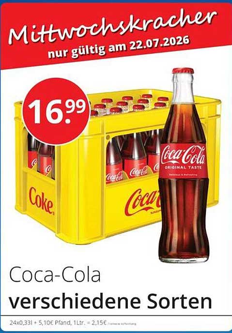 Coca-Cola verschiedene Sorten