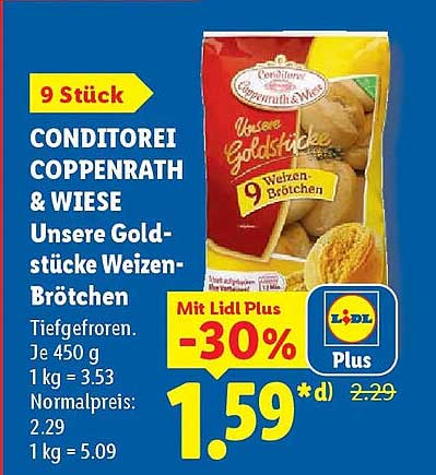 CONDITOREI COPPENRATH & WIESE Unsere Goldstücke Weizen-Brötchen