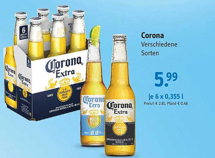 Corona Verschiedene Sorten