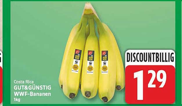 Costa Rica GUT&GÜNSTIG WWF-Bananen 1kg