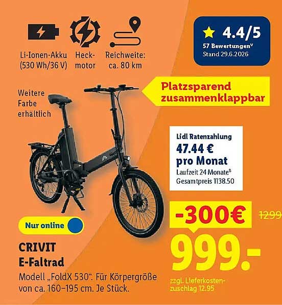 CRIVIT E-Faltrad