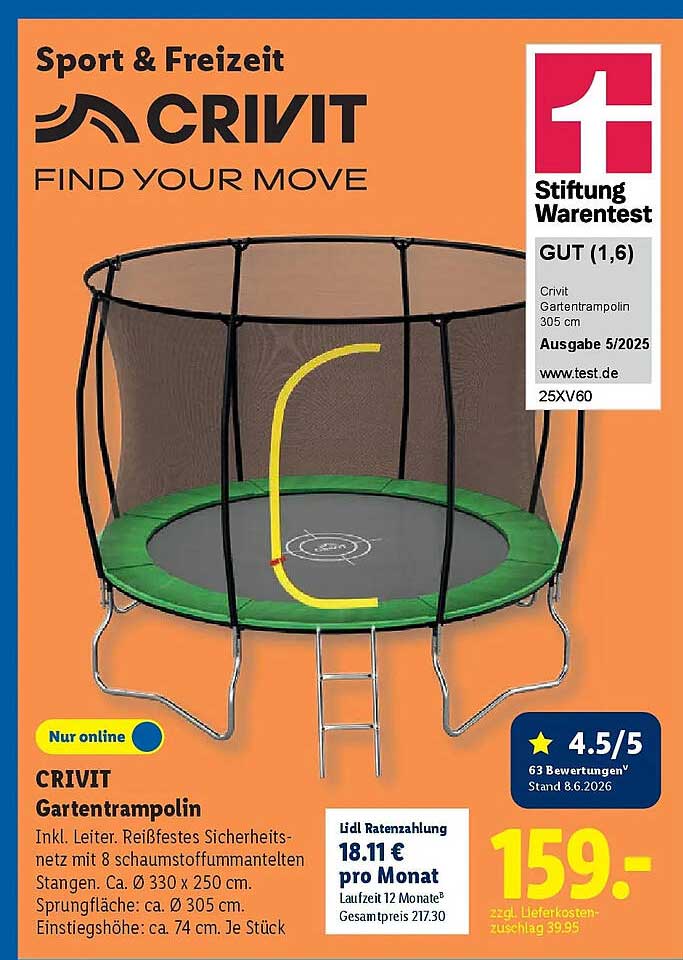 CRIVIT Gartentrampolin