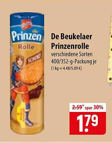 De Beukelaer Prinzenrolle